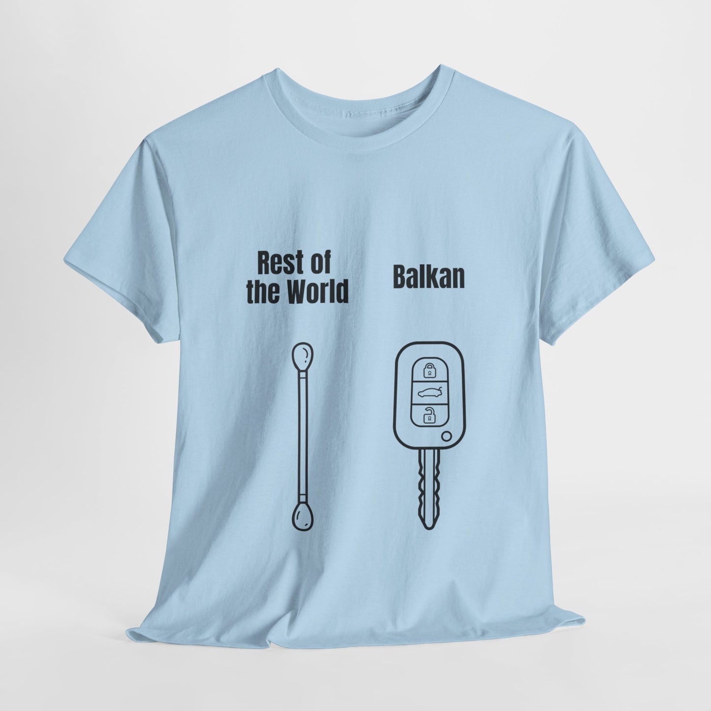 Lustiges Balkan T-Shirt Unisex Schweres Baumwoll-T-Shirt