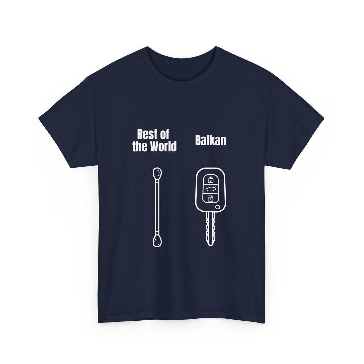 Lustiges Balkan T-Shirt Unisex Schweres Baumwoll-T-Shirt