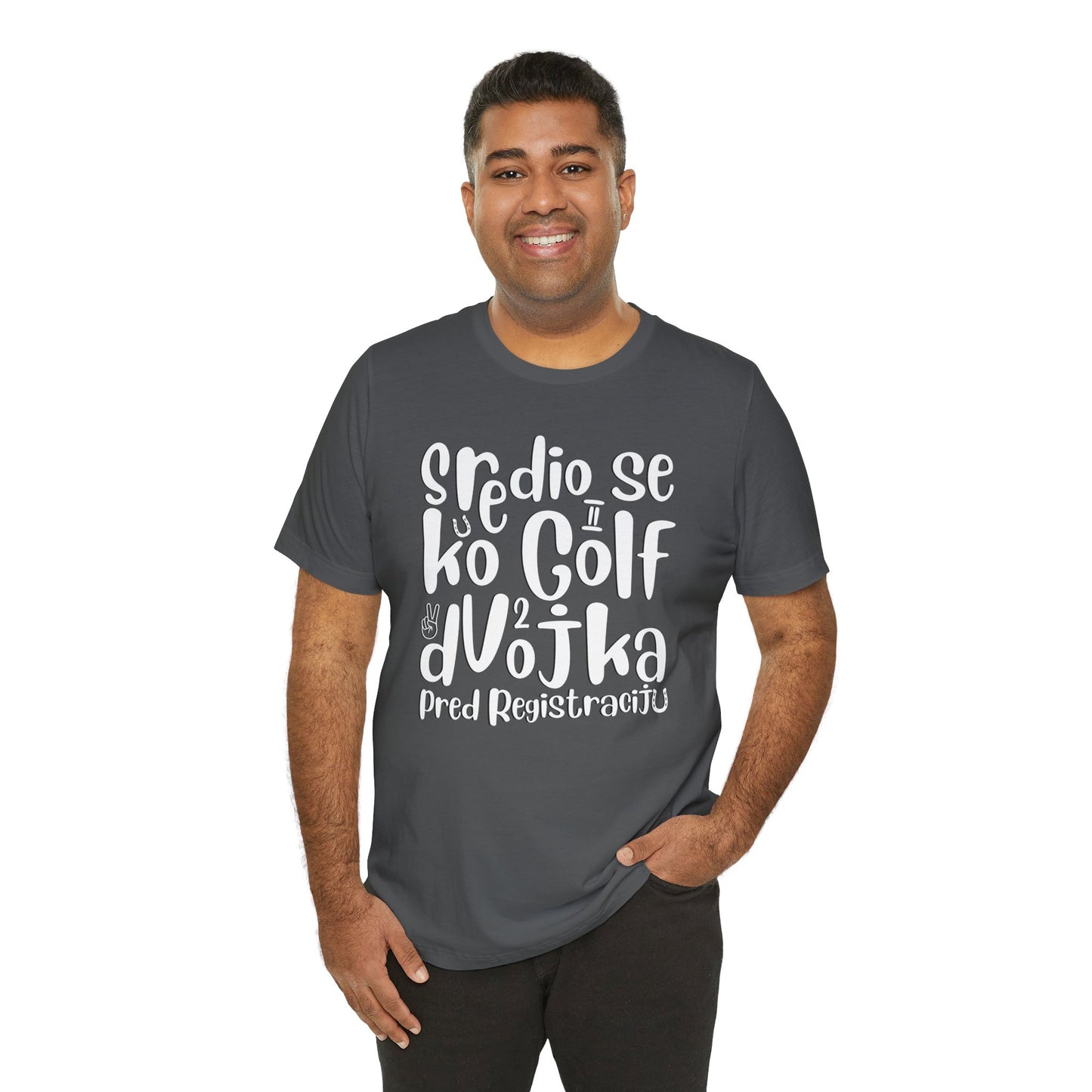 VW Golf 2 bosnisch Lustiges Kurzarm-T-Shirt
