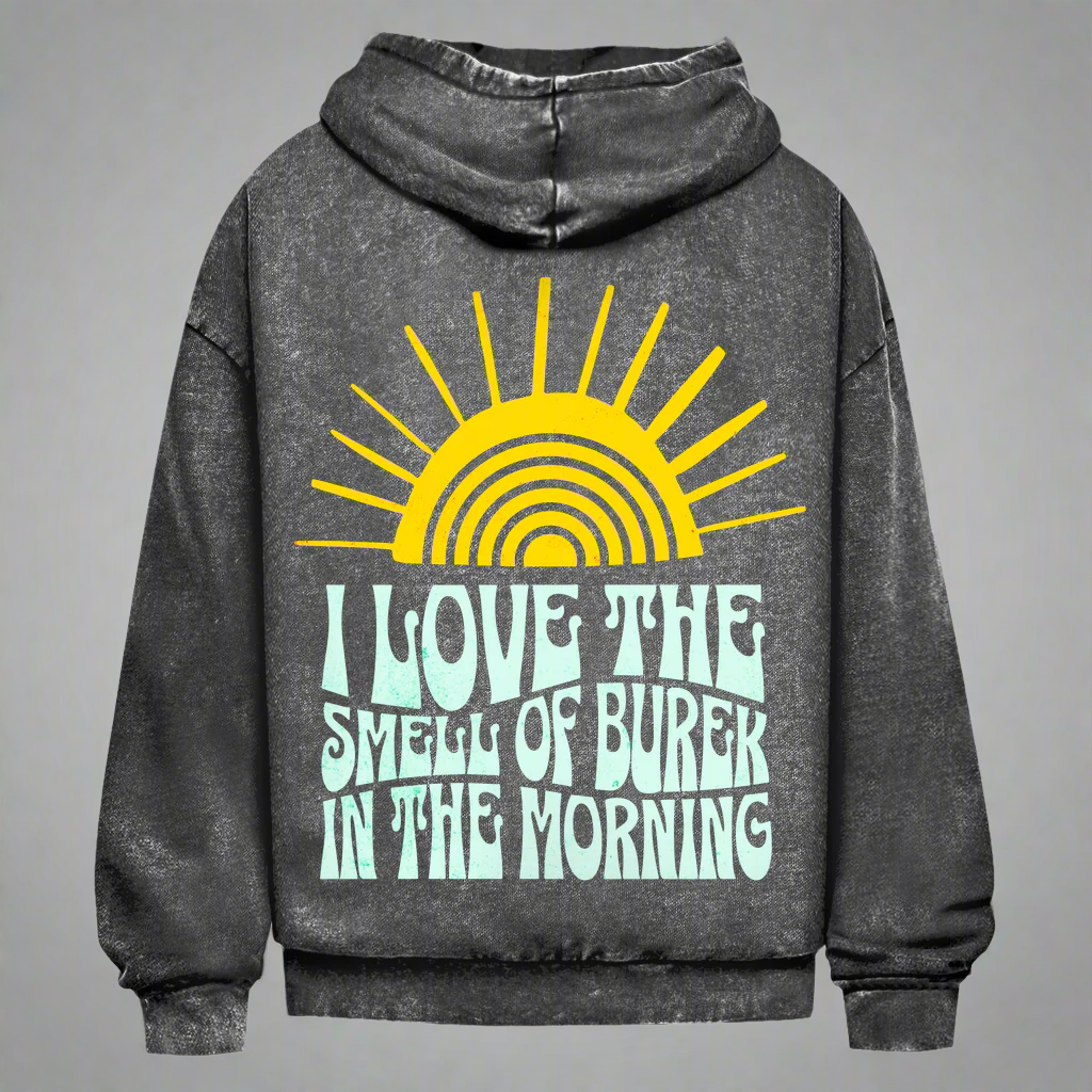Oversize Washed Hoodie Smell of Burek