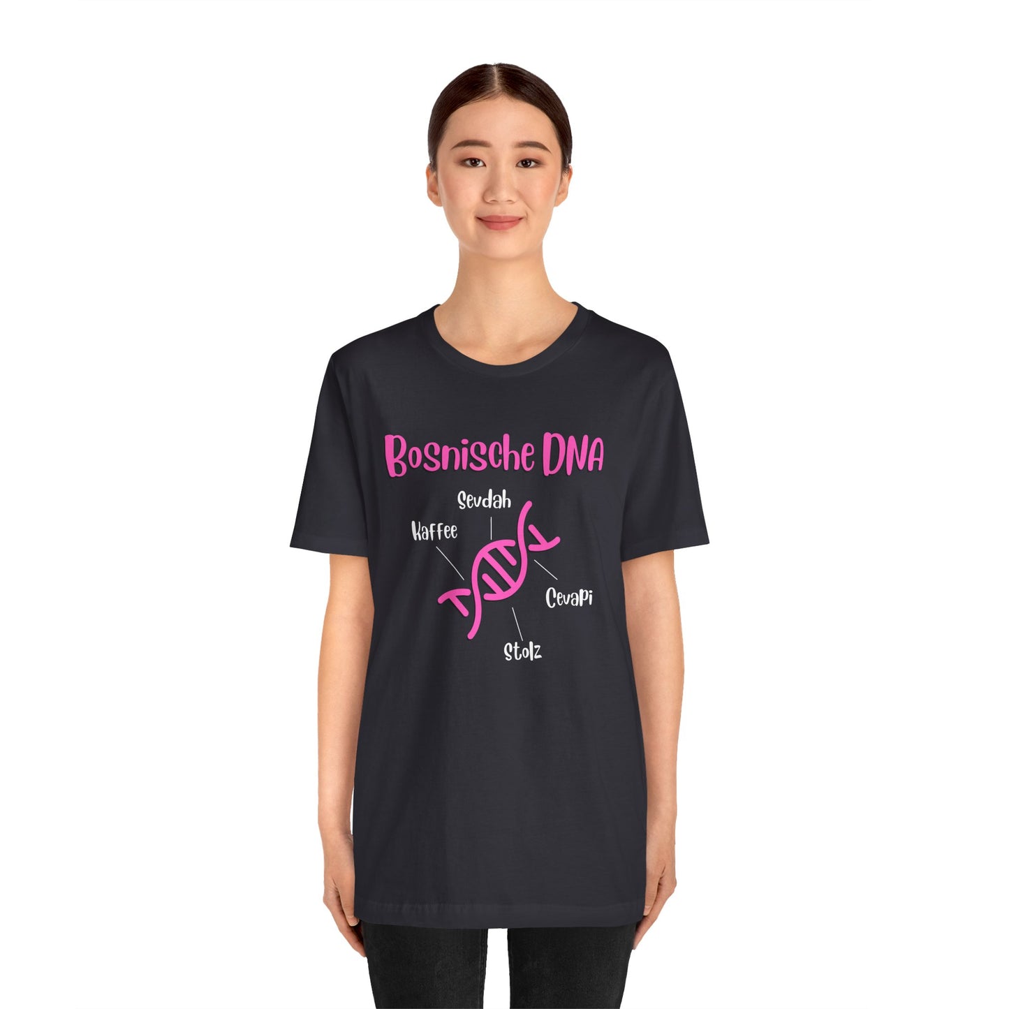 Bosnische DNA Unisex Kurzärmeliges T-Shirt