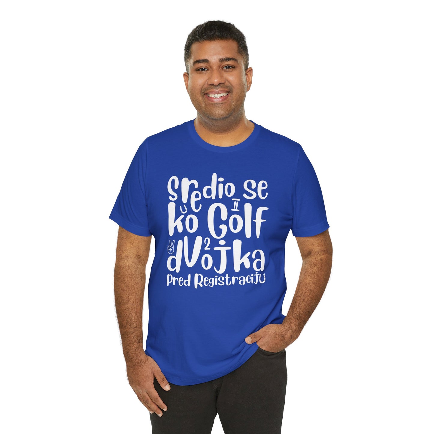 VW Golf 2 bosnisch Lustiges Kurzarm-T-Shirt