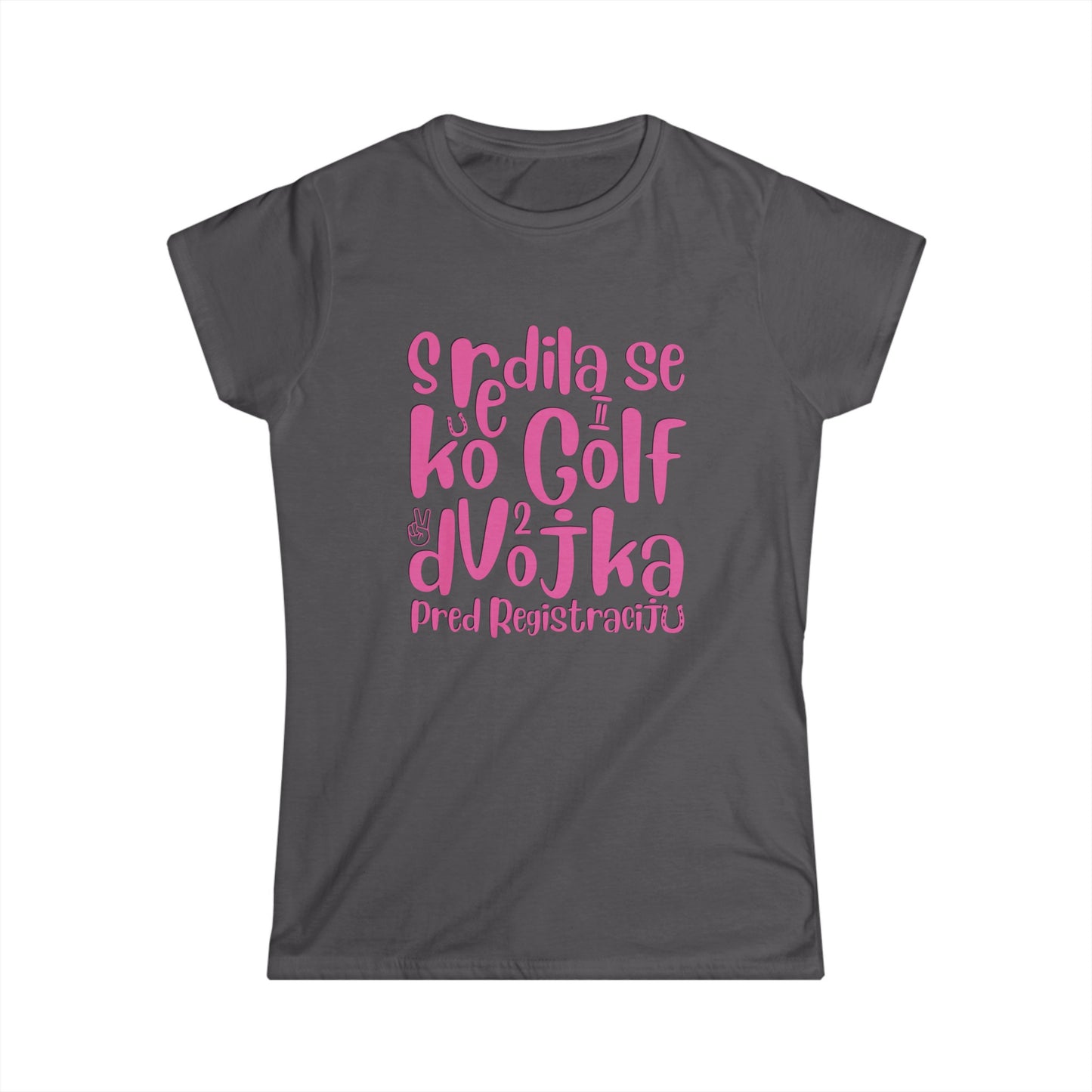 VW Golf zwei bosnisch lustige Damen soft Style T-Shirt
