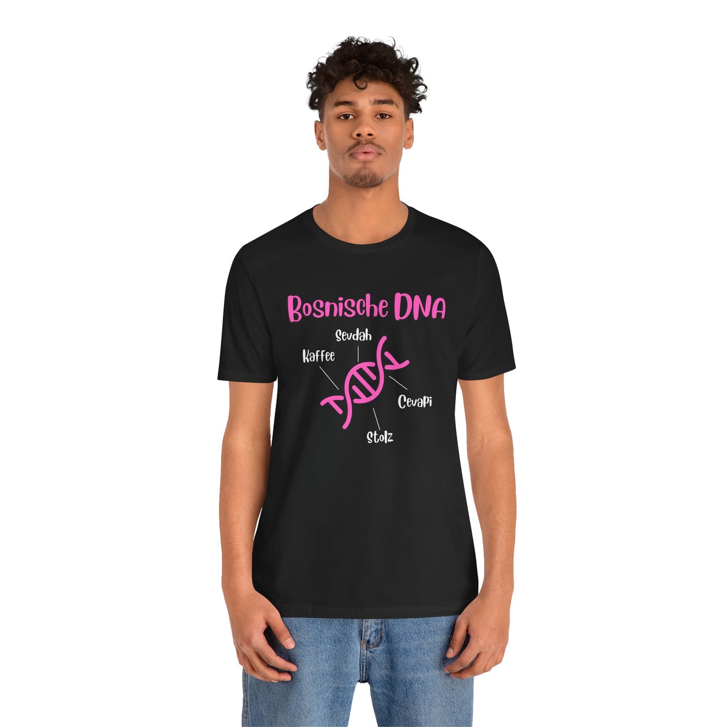 Bosnische DNA Unisex Kurzärmeliges T-Shirt