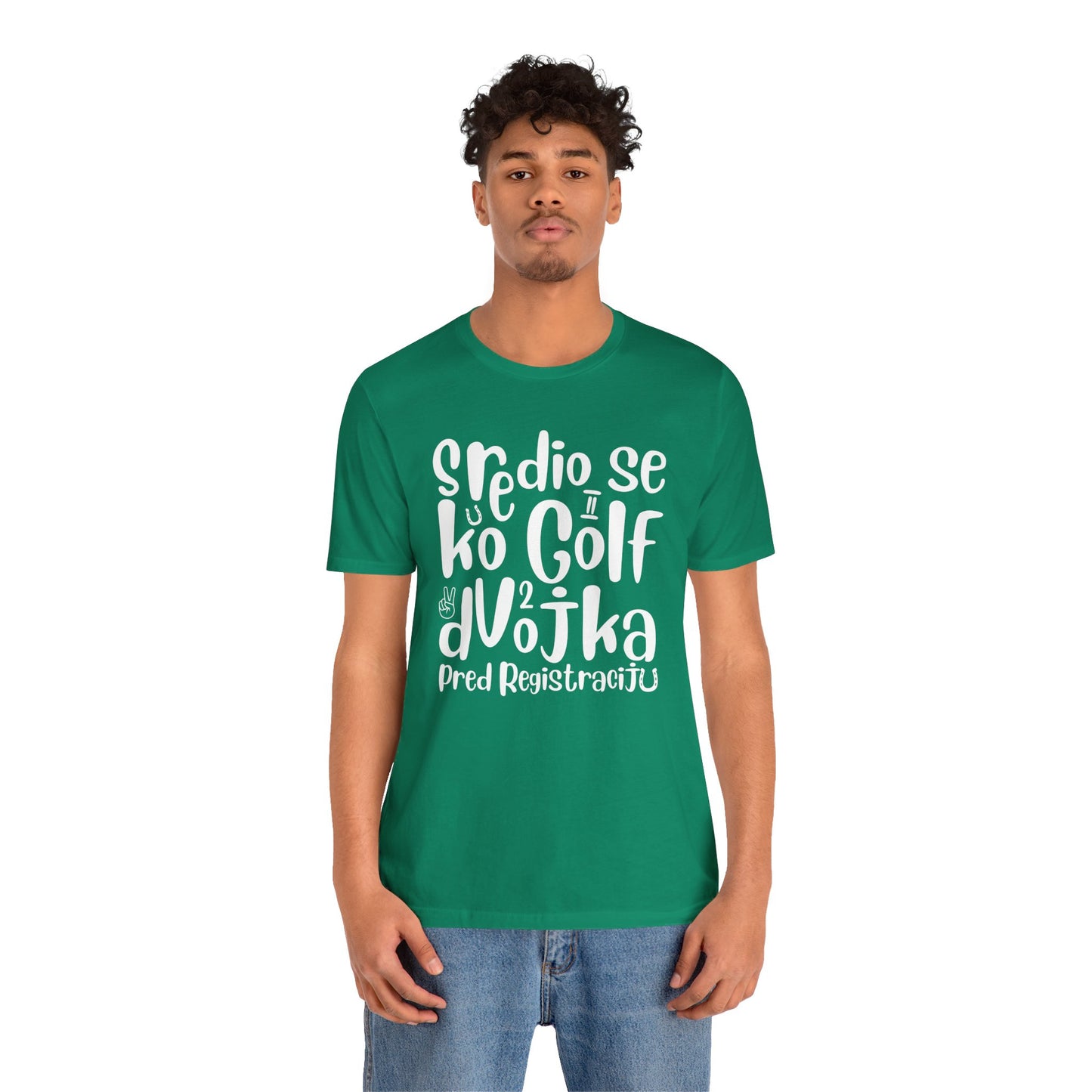 VW Golf 2 bosnisch Lustiges Kurzarm-T-Shirt