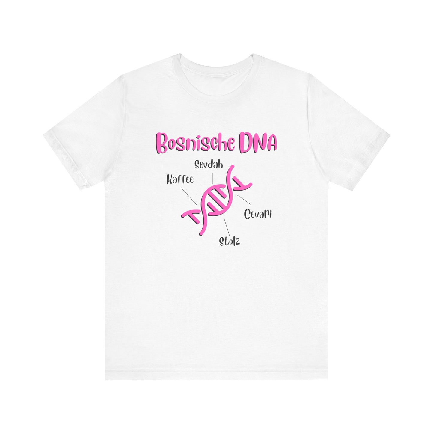 Bosnische DNA Unisex Kurzärmeliges T-Shirt