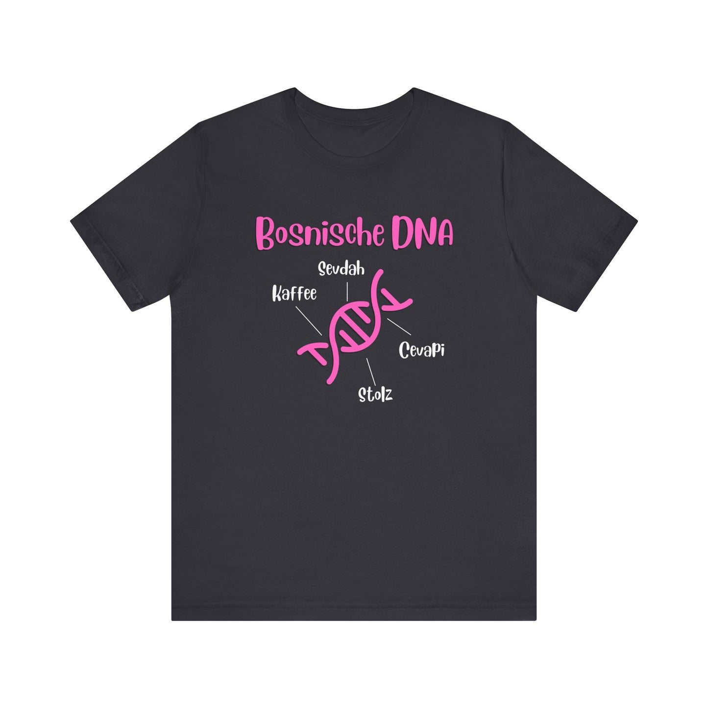 Bosnische DNA Unisex Kurzärmeliges T-Shirt