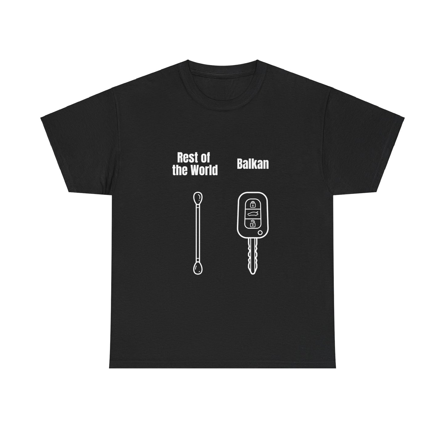 Lustiges Balkan T-Shirt Unisex Schweres Baumwoll-T-Shirt