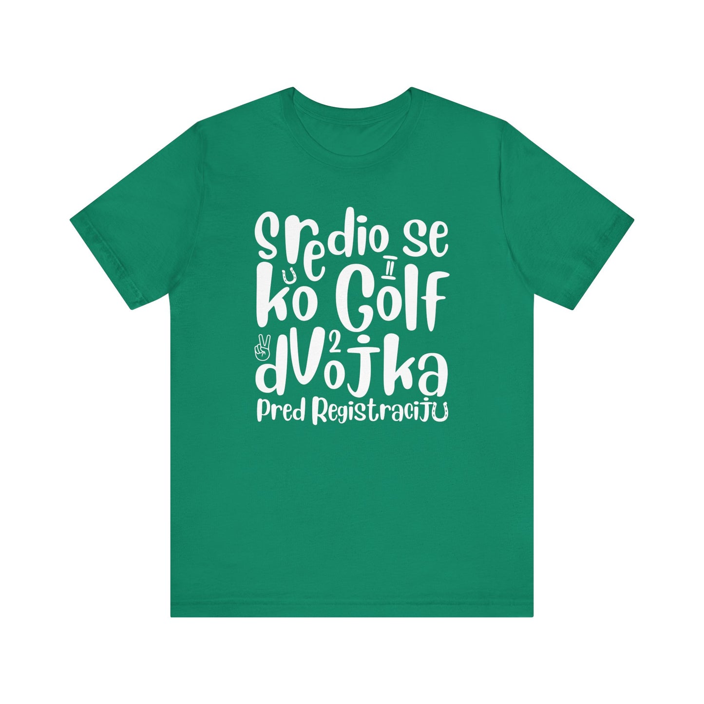 VW Golf 2 bosnisch Lustiges Kurzarm-T-Shirt