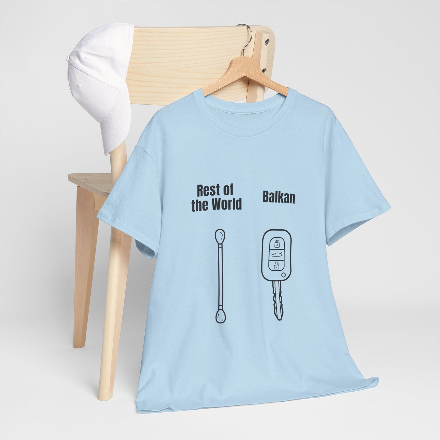 Lustiges Balkan T-Shirt Unisex Schweres Baumwoll-T-Shirt
