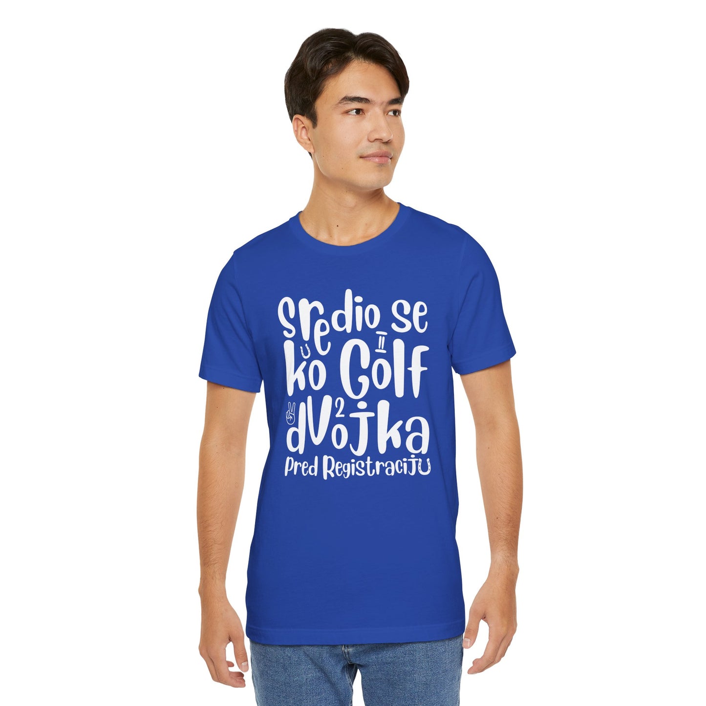 VW Golf 2 bosnisch Lustiges Kurzarm-T-Shirt