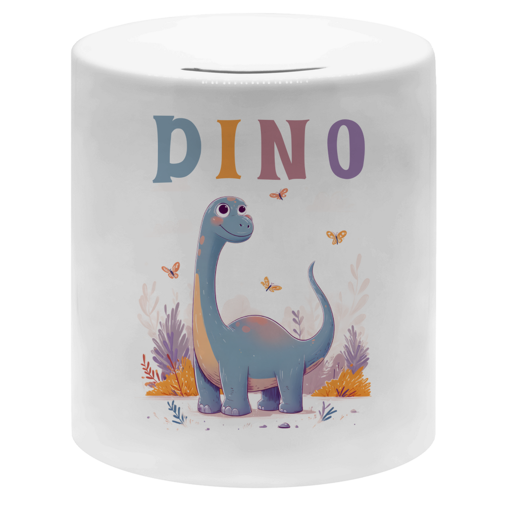 Personalisierte Kinder Dino Spardose