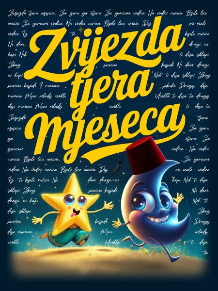 Zvijezda tjera mjeseca Strandtuch nach bosnischer Art