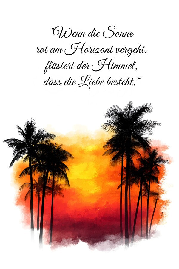 Klebeposter Sonnenuntergang