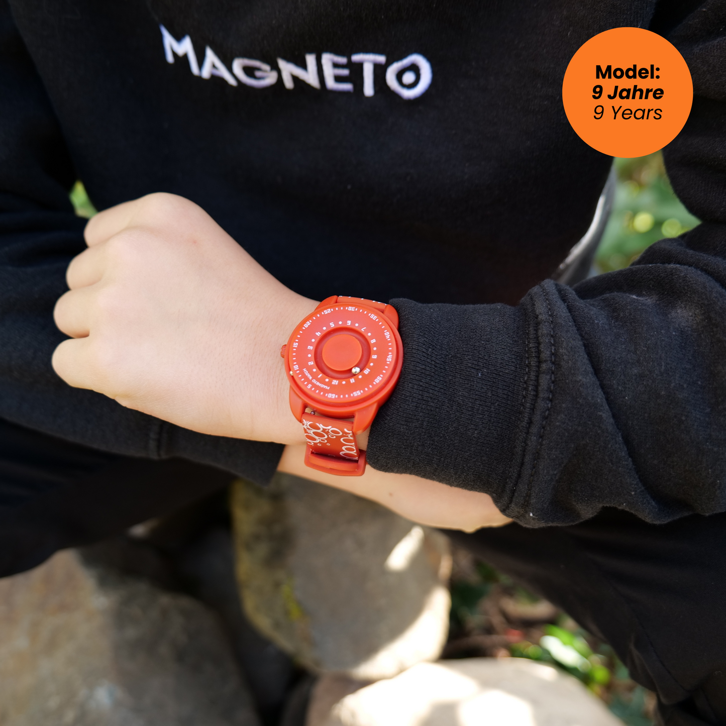 Kinderuhr Bubbles Red