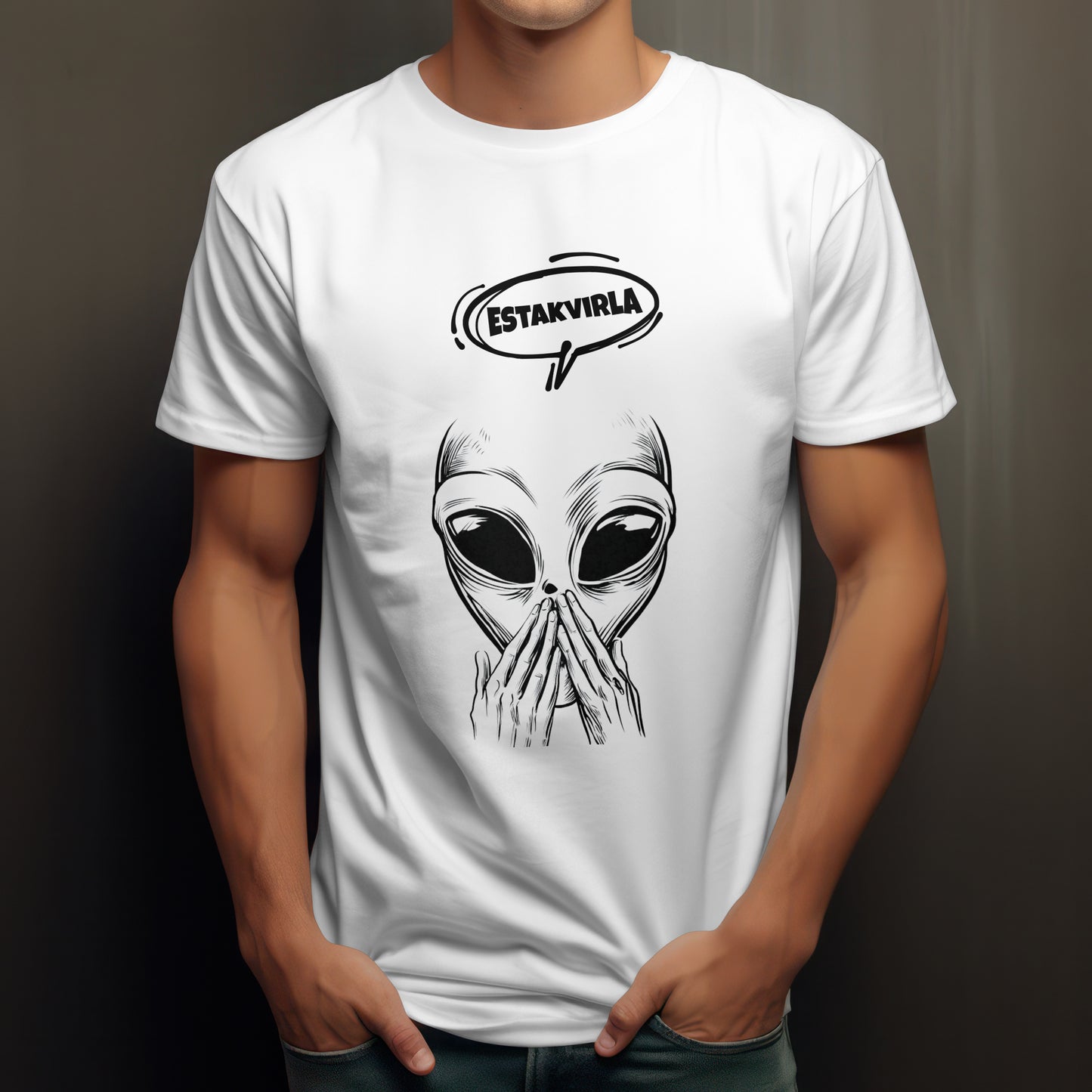 Estakvirla Herren Baumwolle T-Shirt