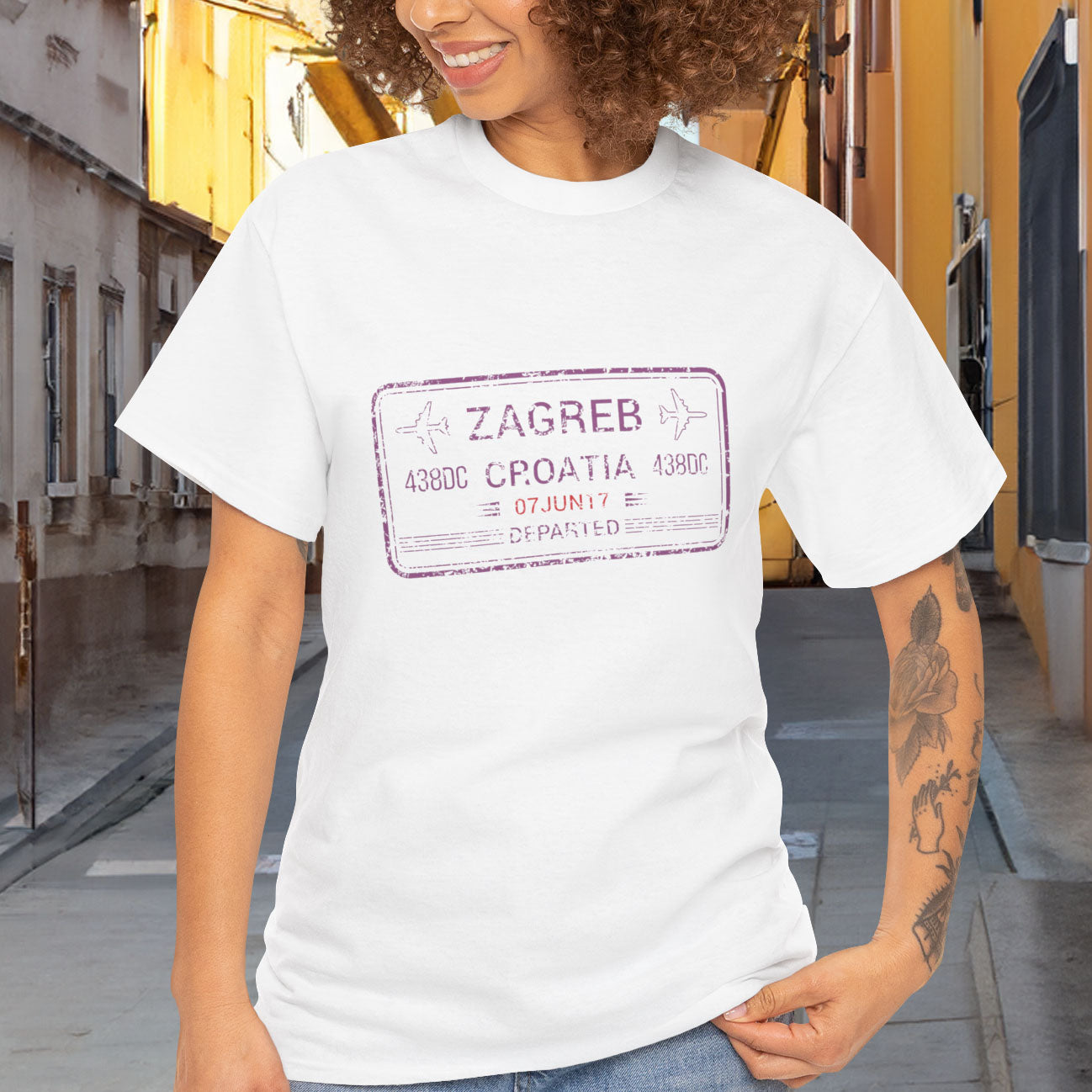 Zagreb T-Shirt aus 100 % Baumwolle