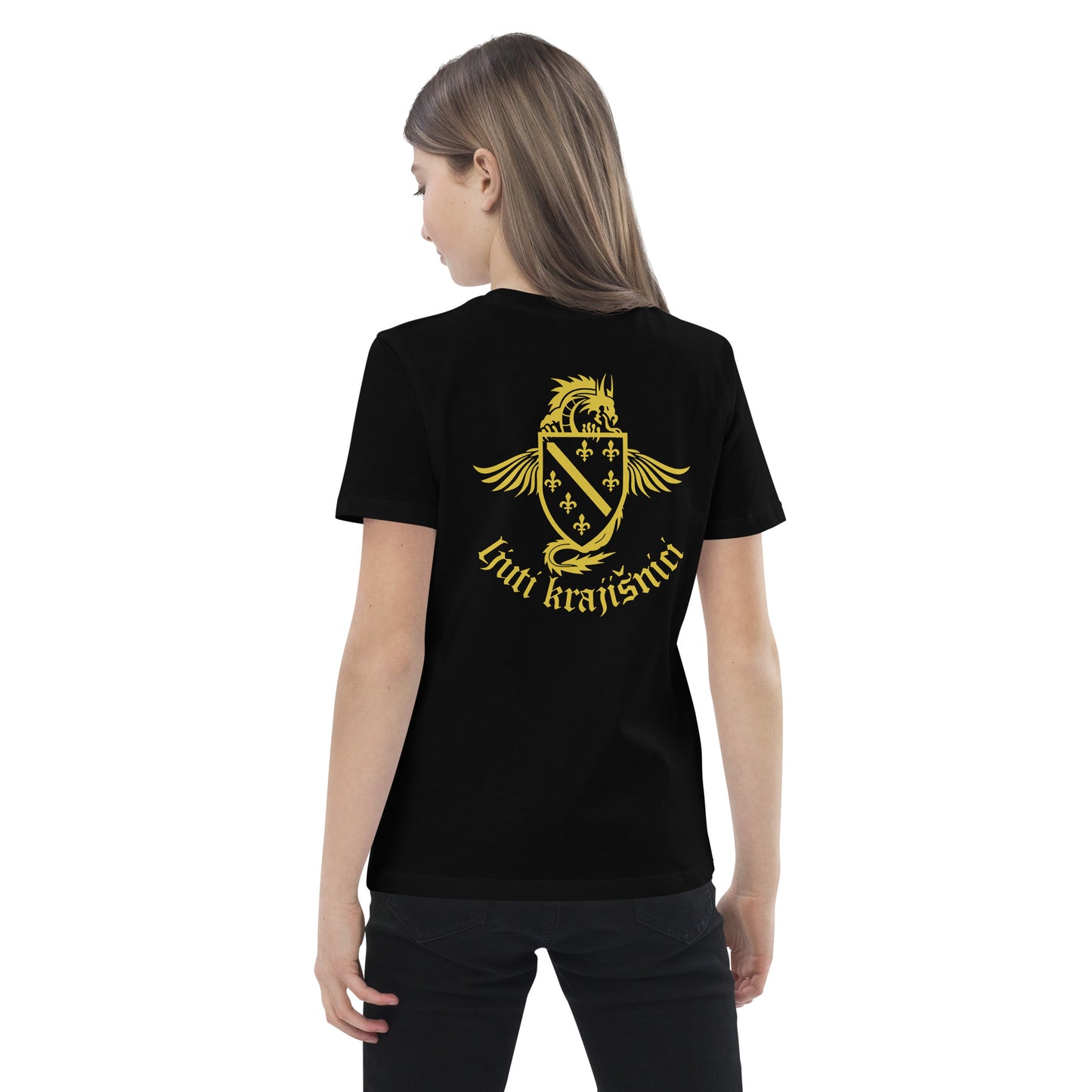 Kinder-T-Shirt aus Bio-Baumwolle mit Ljuti Krajisnici-Design