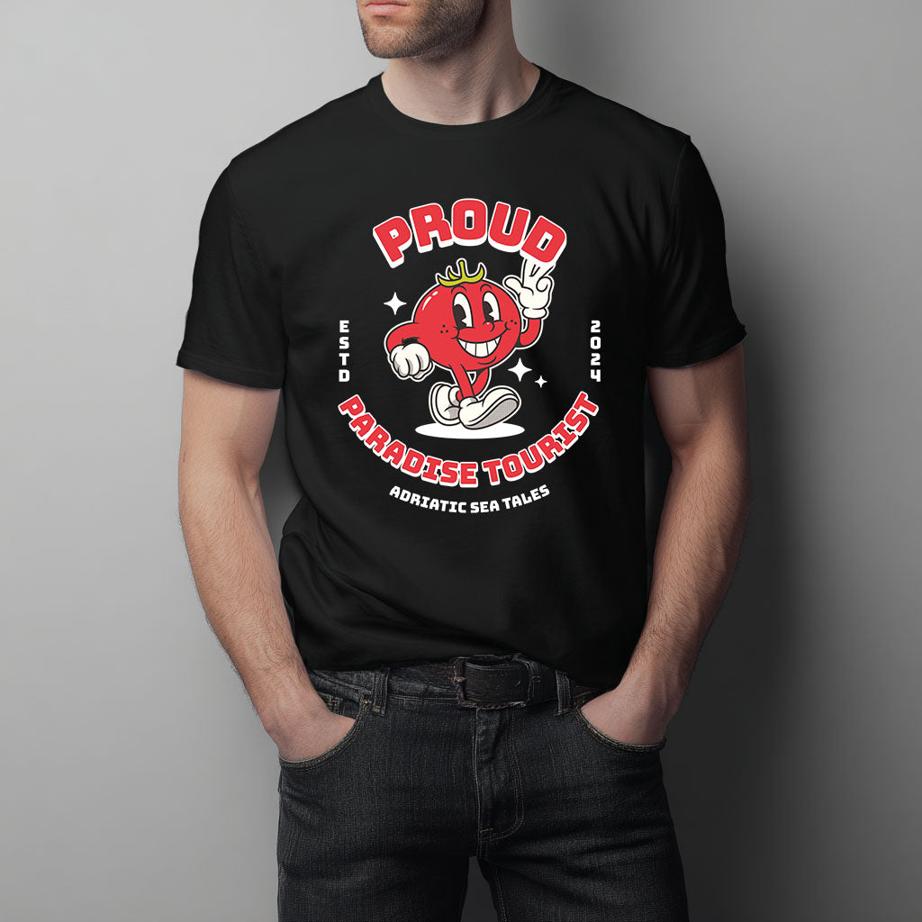 Proud Paradise Tourist Herren Baumwolle T-Shirt