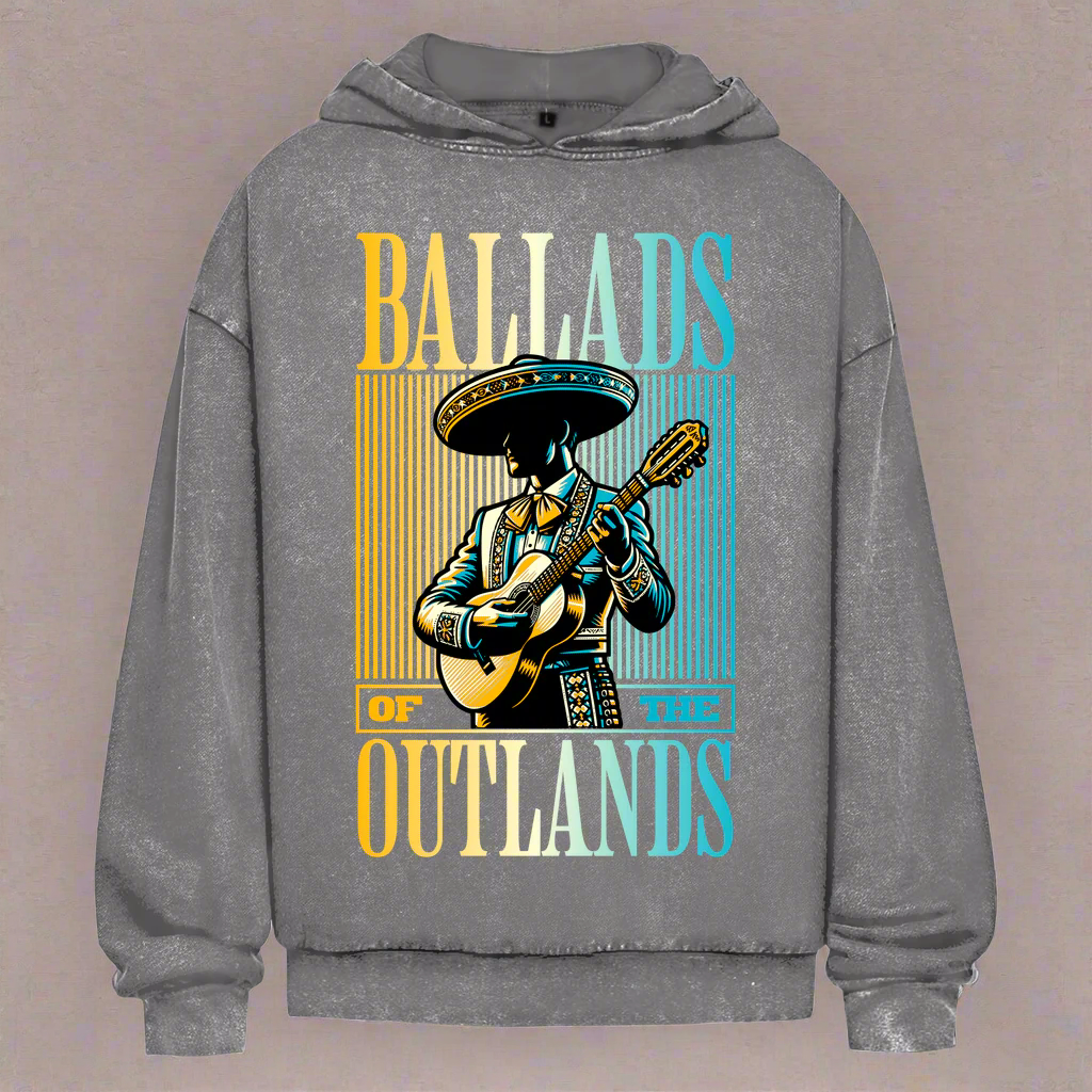 Outlands  Verwaschener Oversize-Hoodie