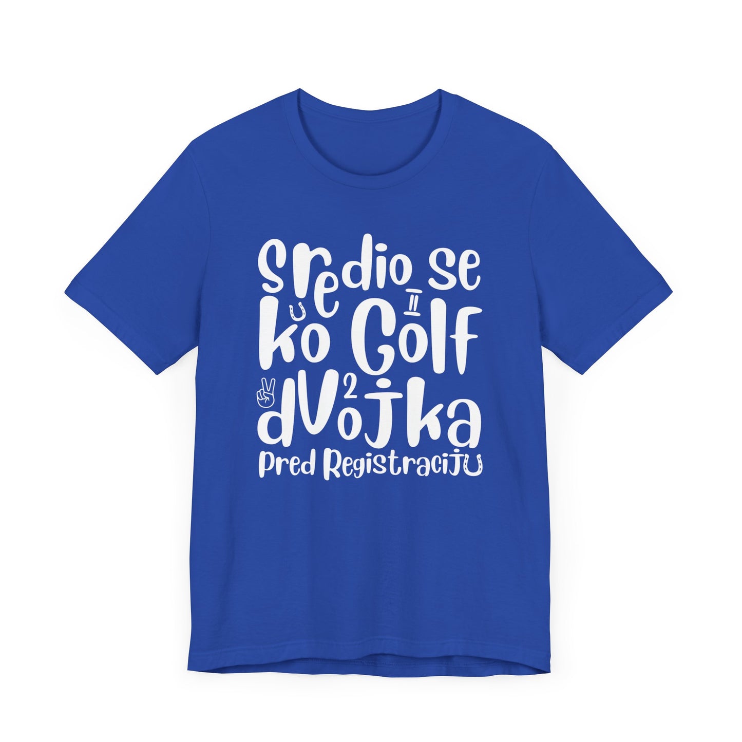 VW Golf 2 bosnisch Lustiges Kurzarm-T-Shirt