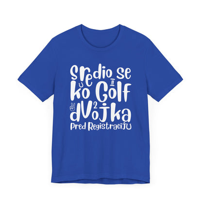 VW Golf 2 bosnisch Lustiges Kurzarm-T-Shirt