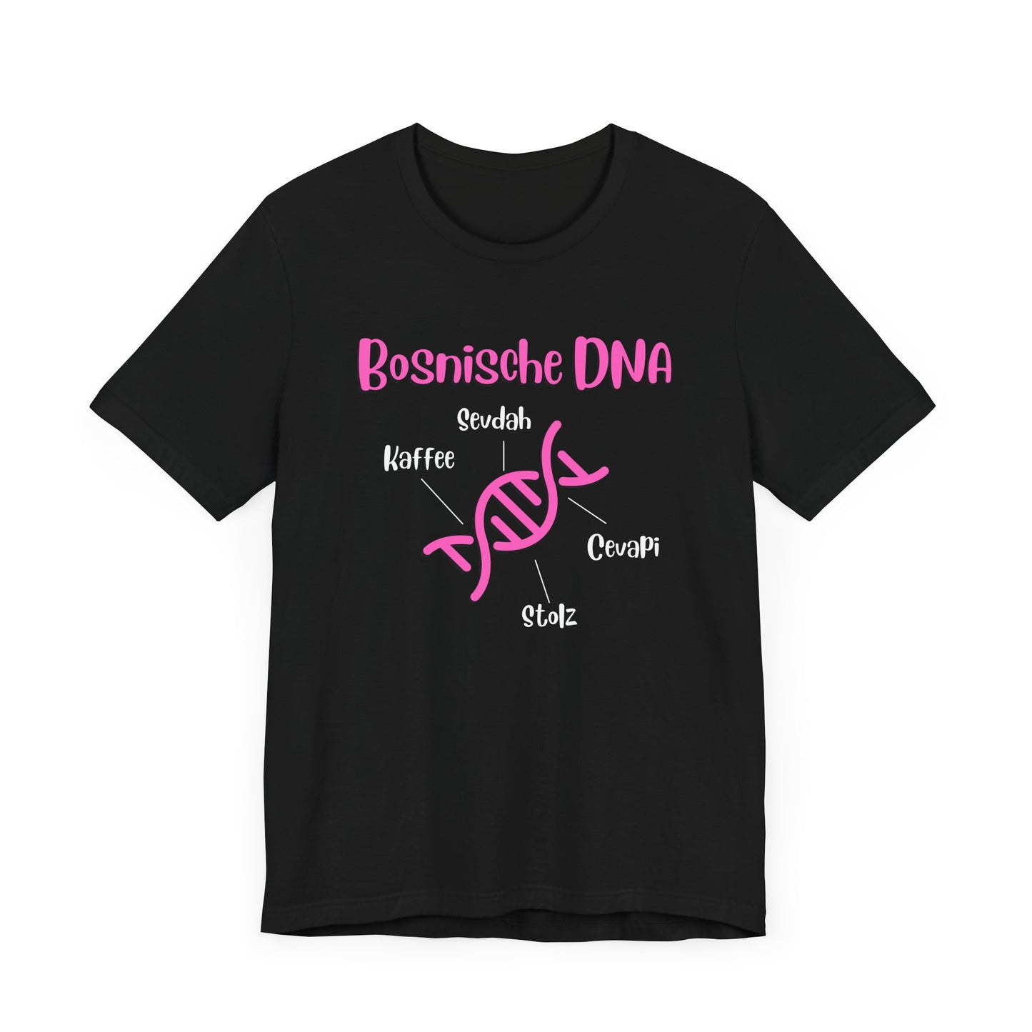 Bosnische DNA Unisex Kurzärmeliges T-Shirt
