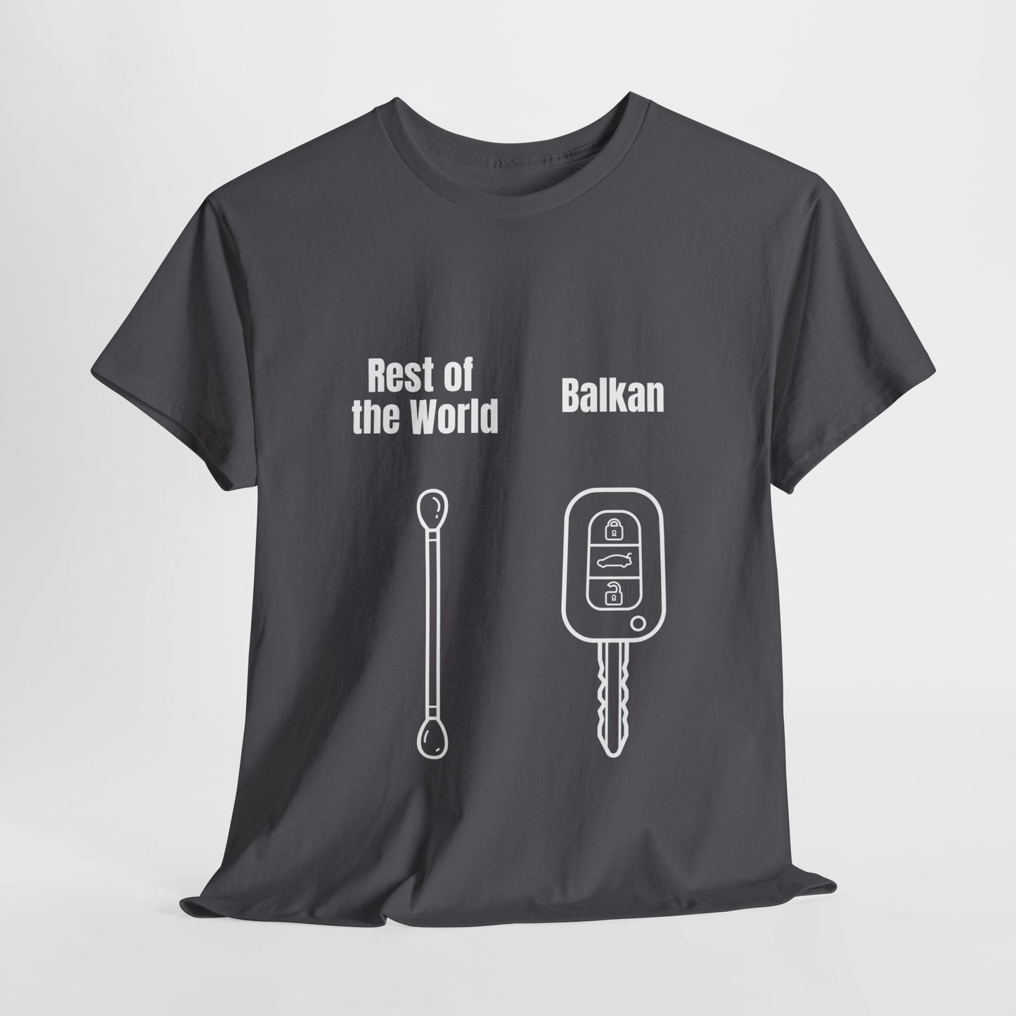 Lustiges Balkan T-Shirt Unisex Schweres Baumwoll-T-Shirt