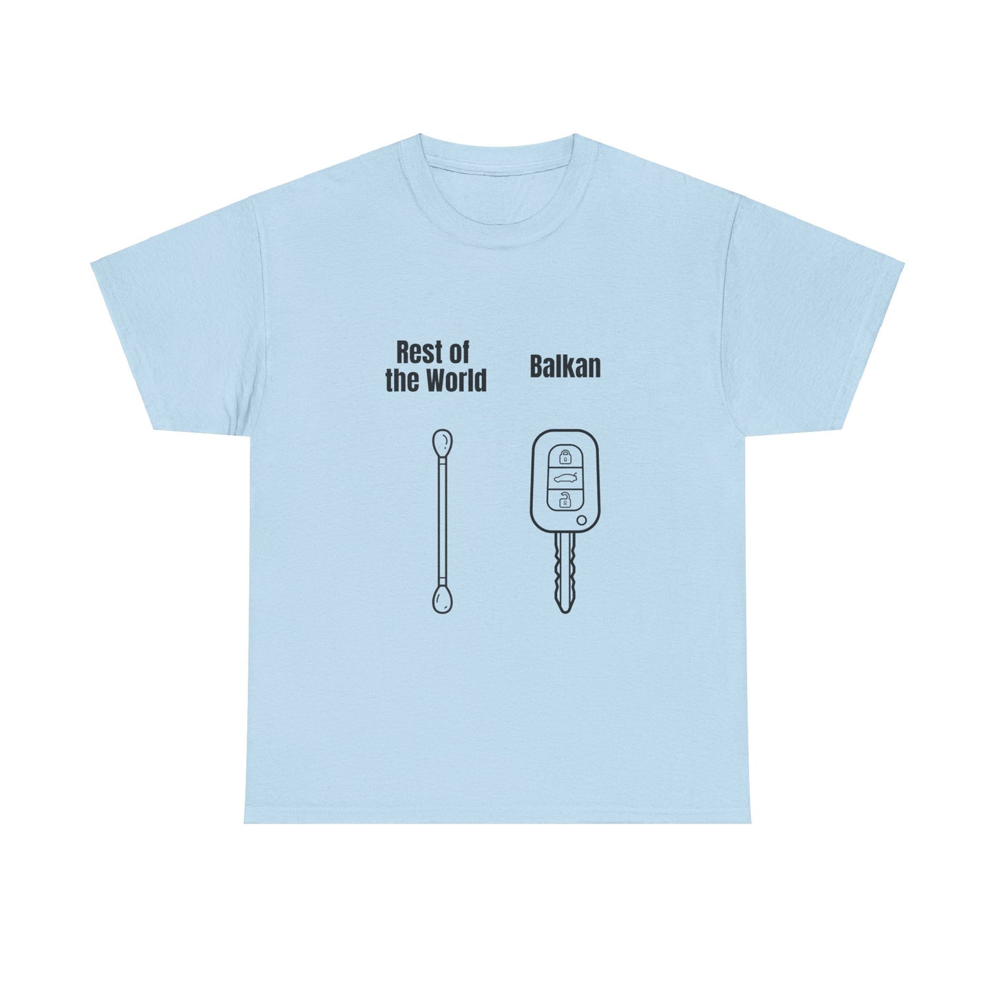 Lustiges Balkan T-Shirt Unisex Schweres Baumwoll-T-Shirt