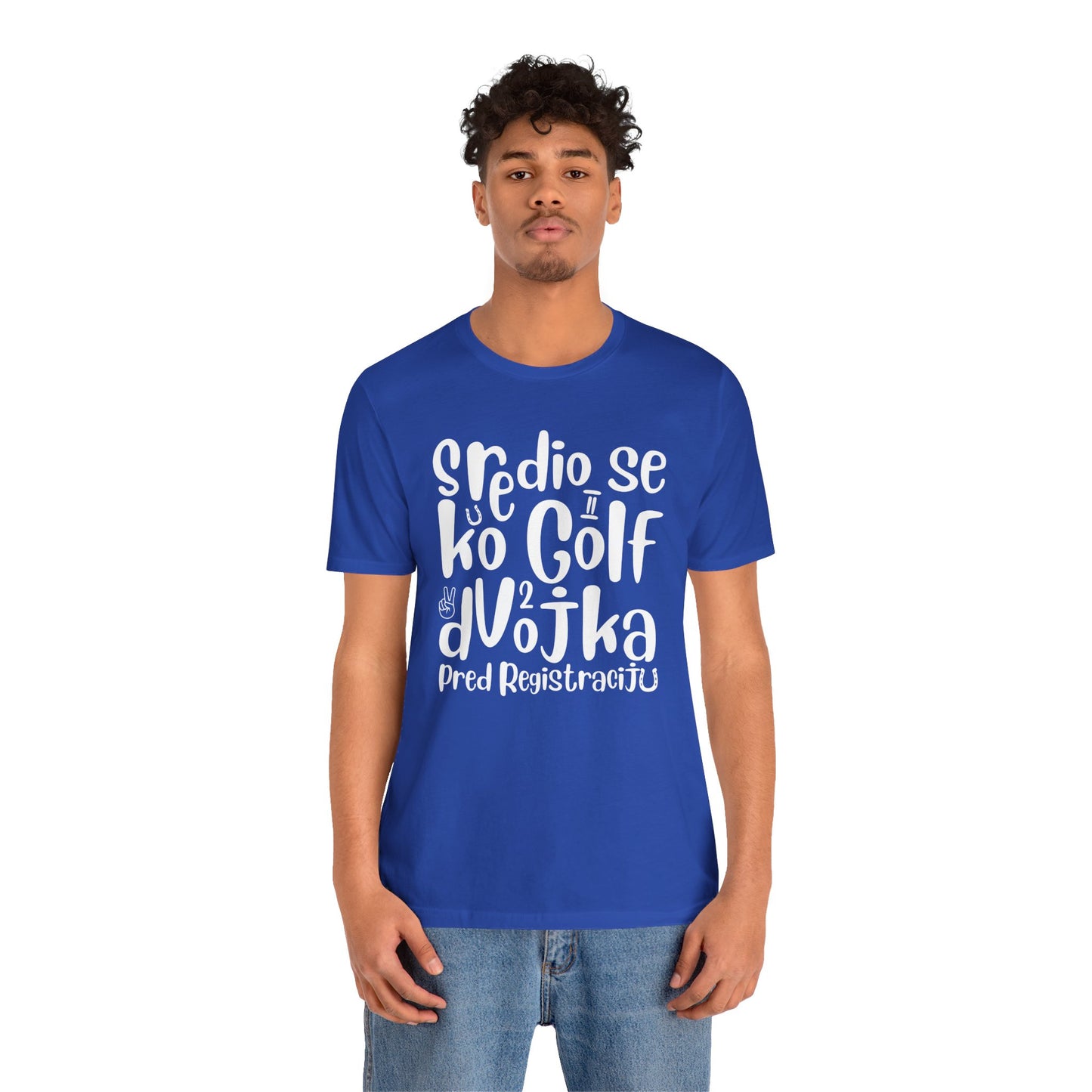 VW Golf 2 bosnisch Lustiges Kurzarm-T-Shirt