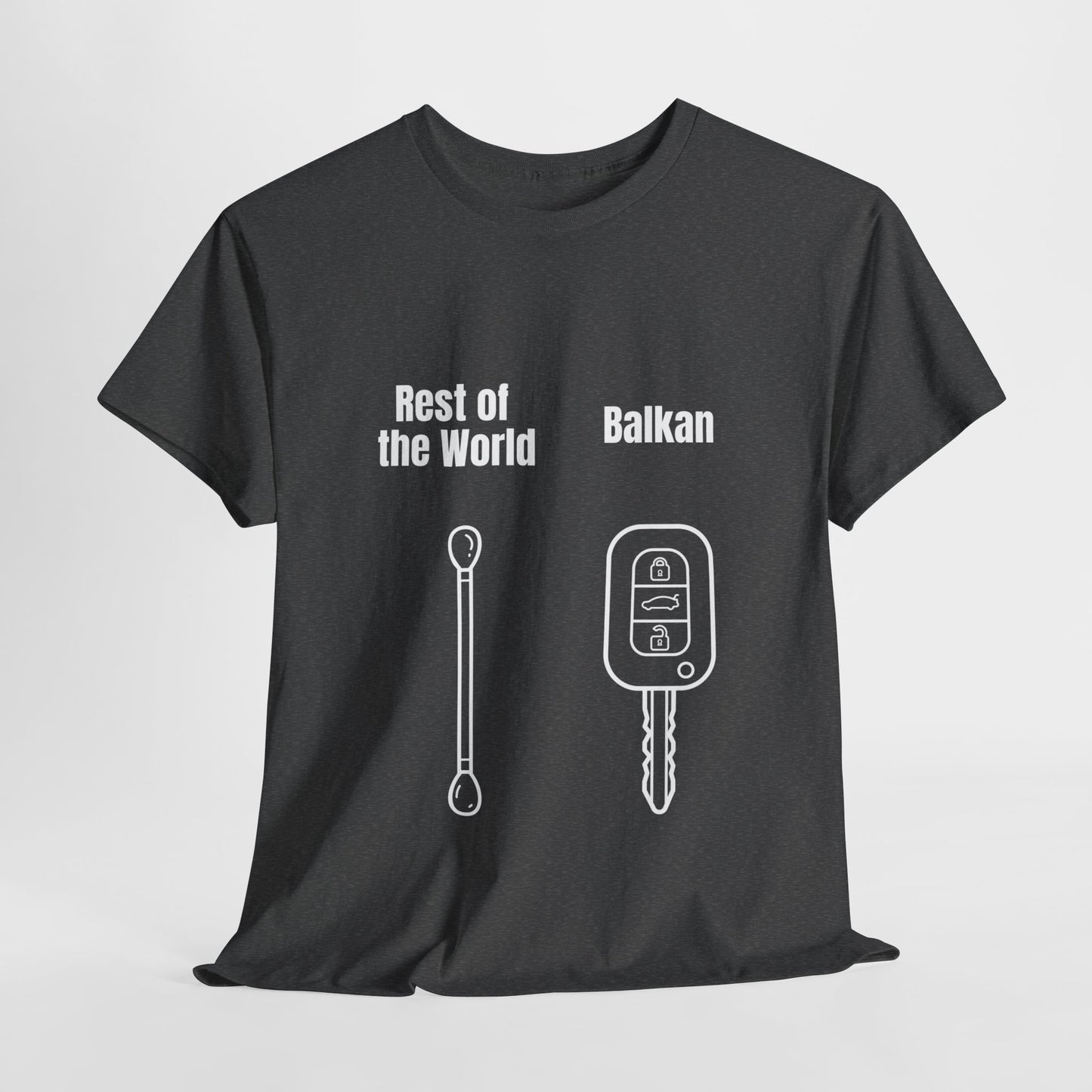 Lustiges Balkan T-Shirt Unisex Schweres Baumwoll-T-Shirt