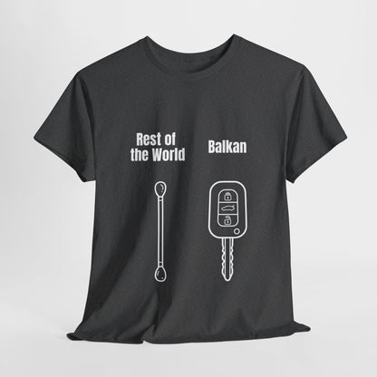 Lustiges Balkan T-Shirt Unisex Schweres Baumwoll-T-Shirt