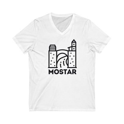 Mostar Kurzarm-T-Shirt mit V-Ausschnitt