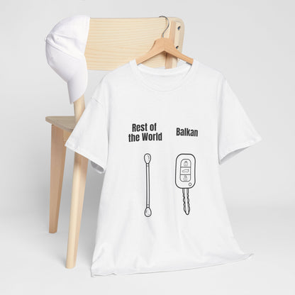 Lustiges Balkan T-Shirt Unisex Schweres Baumwoll-T-Shirt