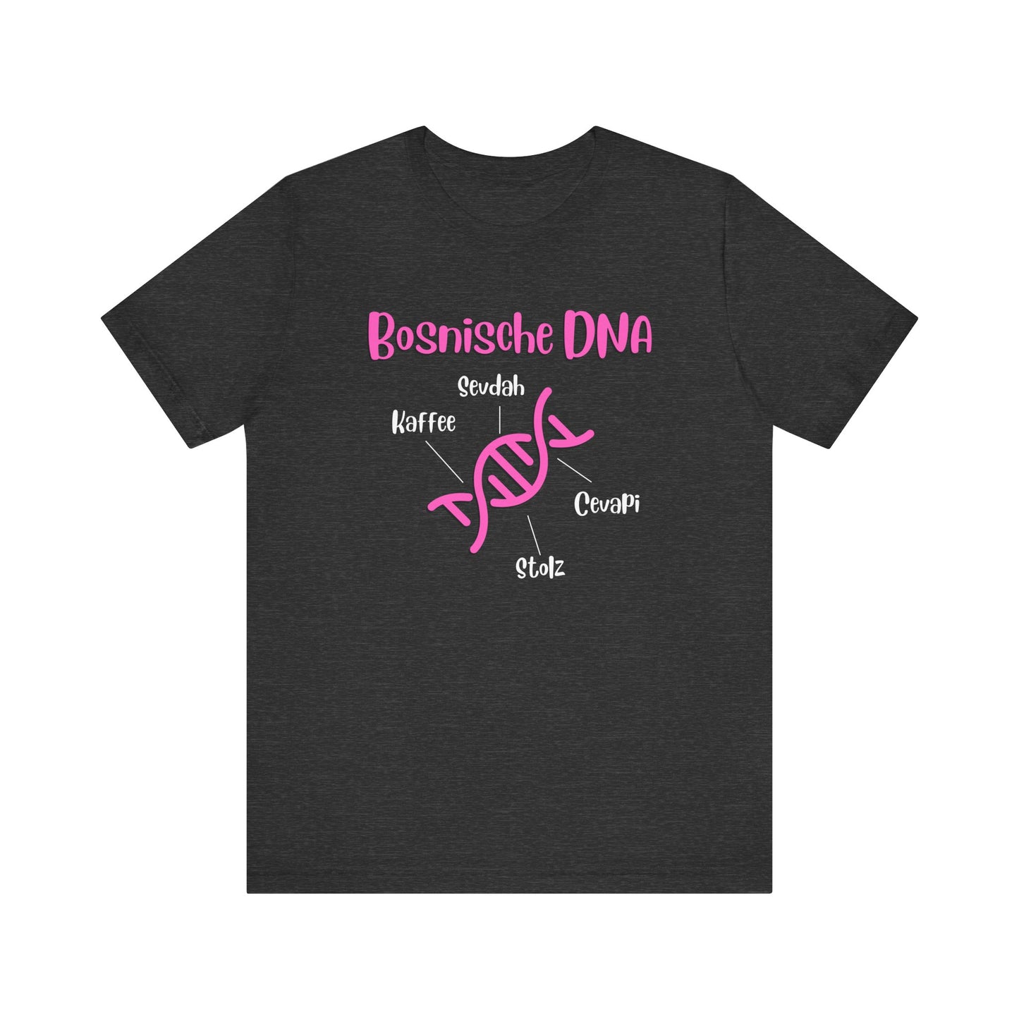 Bosnische DNA Unisex Kurzärmeliges T-Shirt