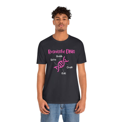 Bosnische DNA Unisex Kurzärmeliges T-Shirt