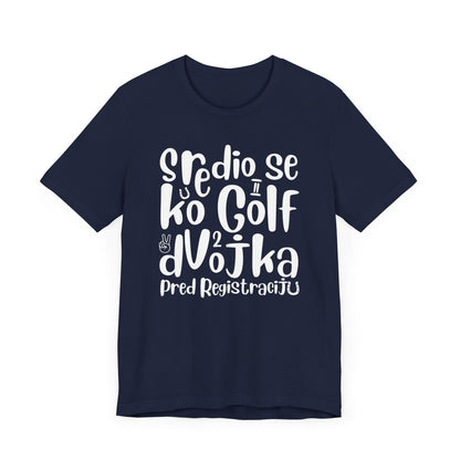VW Golf 2 bosnisch Lustiges Kurzarm-T-Shirt