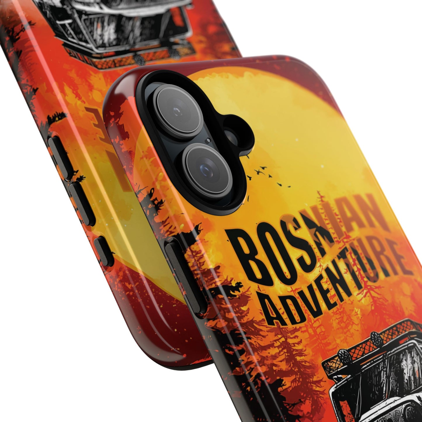 Bosnische Robuste Abenteuer-Hülle für das iPhone 16 & Samsung Galaxy Ultra