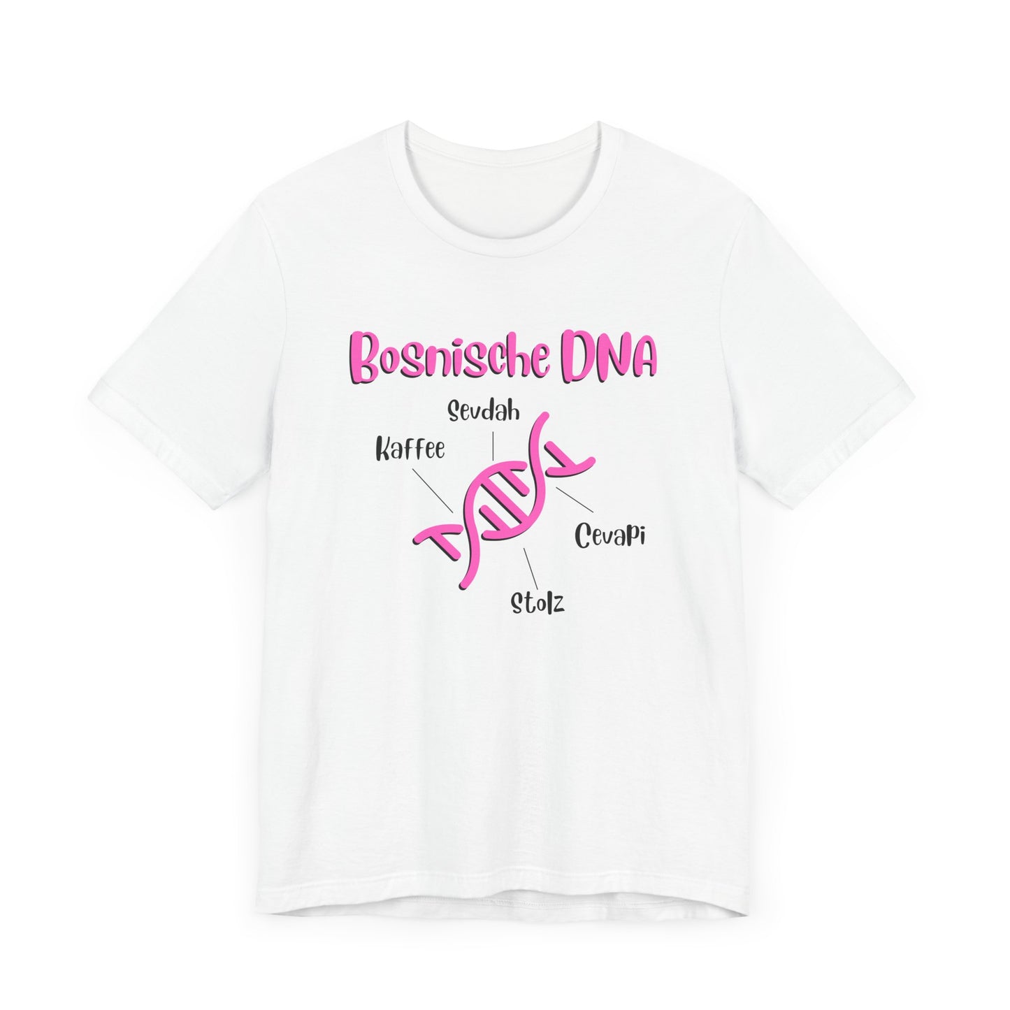 Bosnische DNA Unisex Kurzärmeliges T-Shirt
