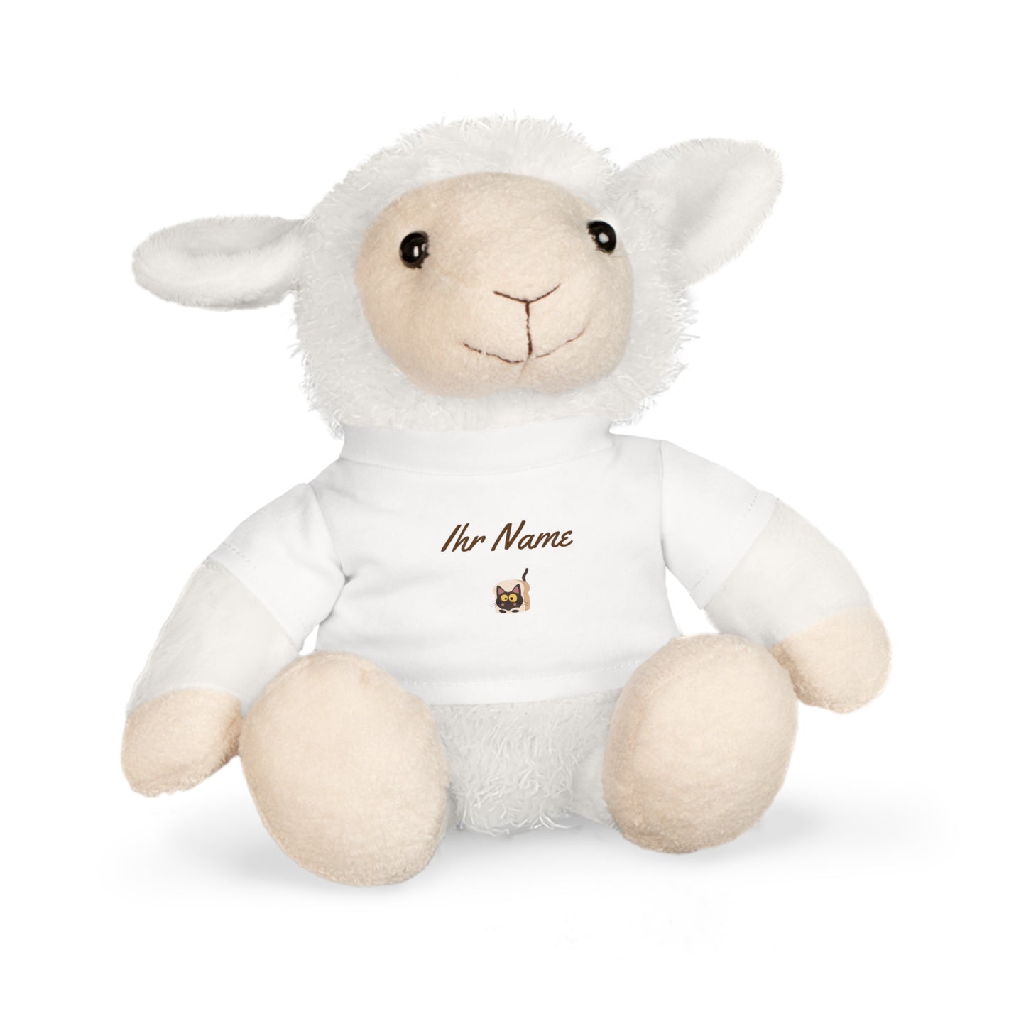 Plüsch-Babyspielzeug als Geschenk mit personalisiertem T-Shirt