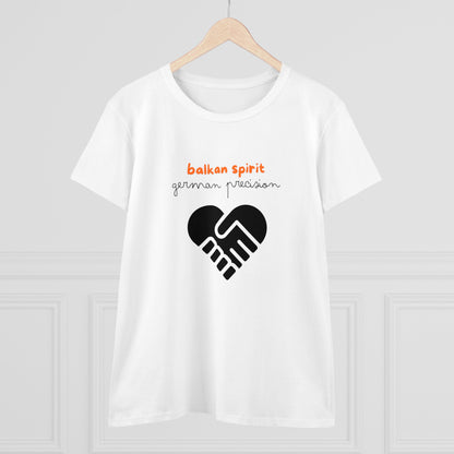 Balkan Spirit, German Precision Damen-Baumwoll-T-Shirt