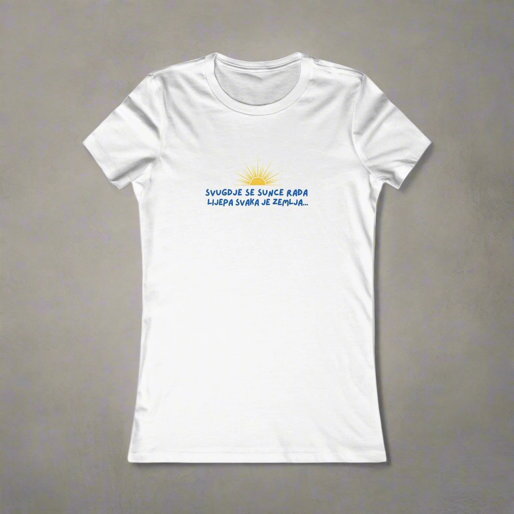 Bosnien-Sevdah-Balkan-Stil Damen Baumwolle T-Shirt