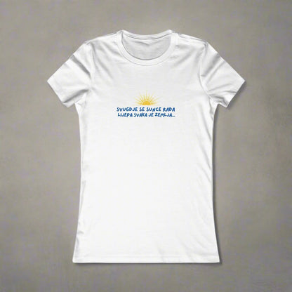 Bosnien-Sevdah-Balkan-Stil Damen Baumwolle T-Shirt