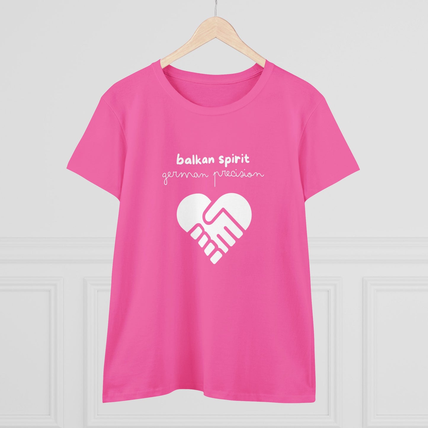 Balkan Spirit, German Precision Damen-Baumwoll-T-Shirt