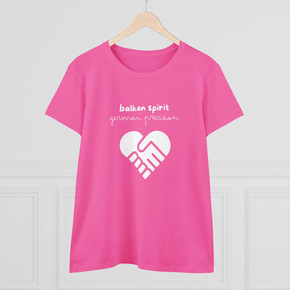 Balkan Spirit, German Precision Damen-Baumwoll-T-Shirt