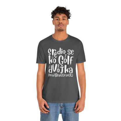 VW Golf 2 bosnisch Lustiges Kurzarm-T-Shirt