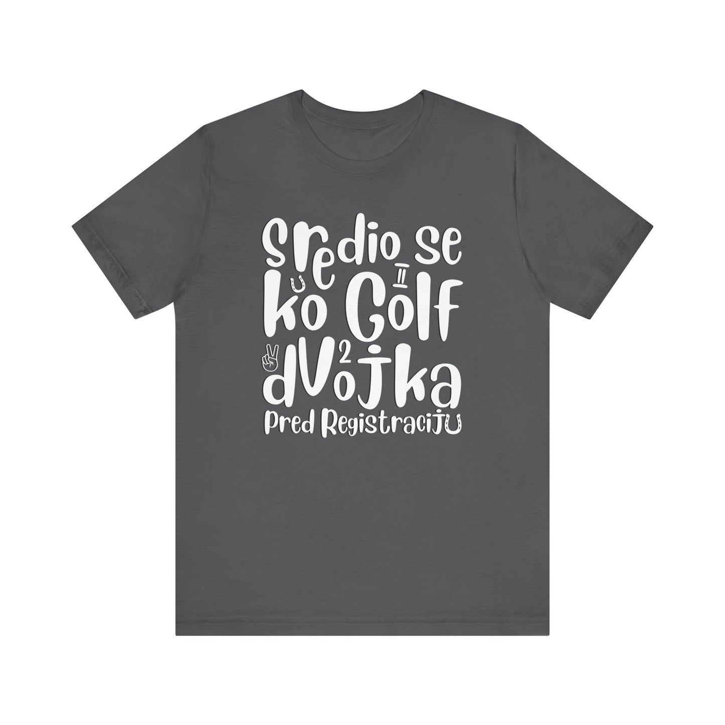 VW Golf 2 bosnisch Lustiges Kurzarm-T-Shirt