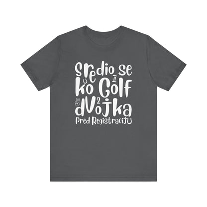 VW Golf 2 bosnisch Lustiges Kurzarm-T-Shirt
