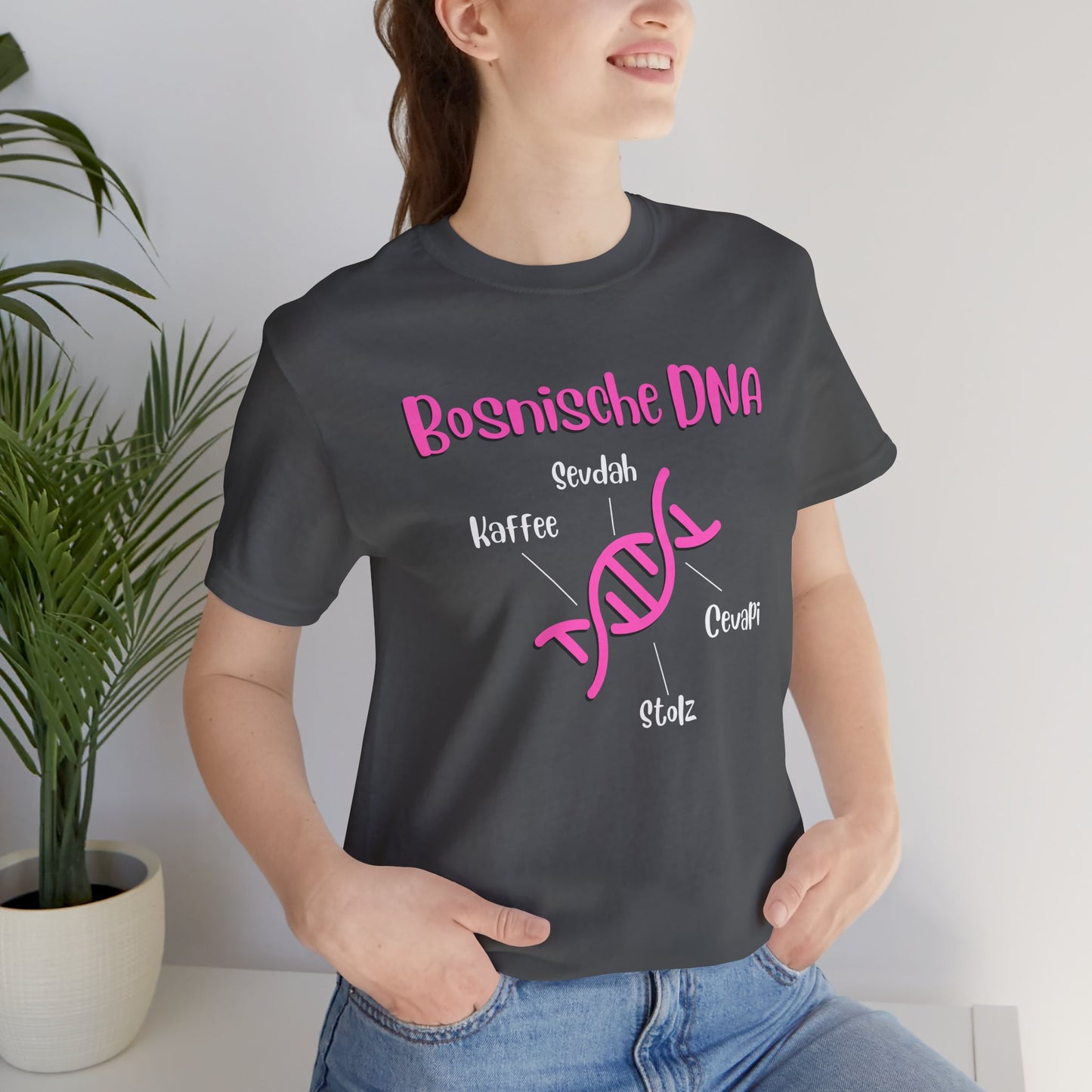 Bosnische DNA Unisex Kurzärmeliges T-Shirt