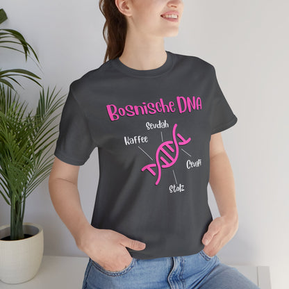 Bosnische DNA Unisex Kurzärmeliges T-Shirt